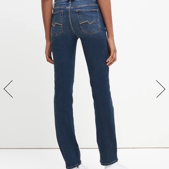 7 For All Mankind Kimmie Straight Denim Jeans - Picture 2 of 5